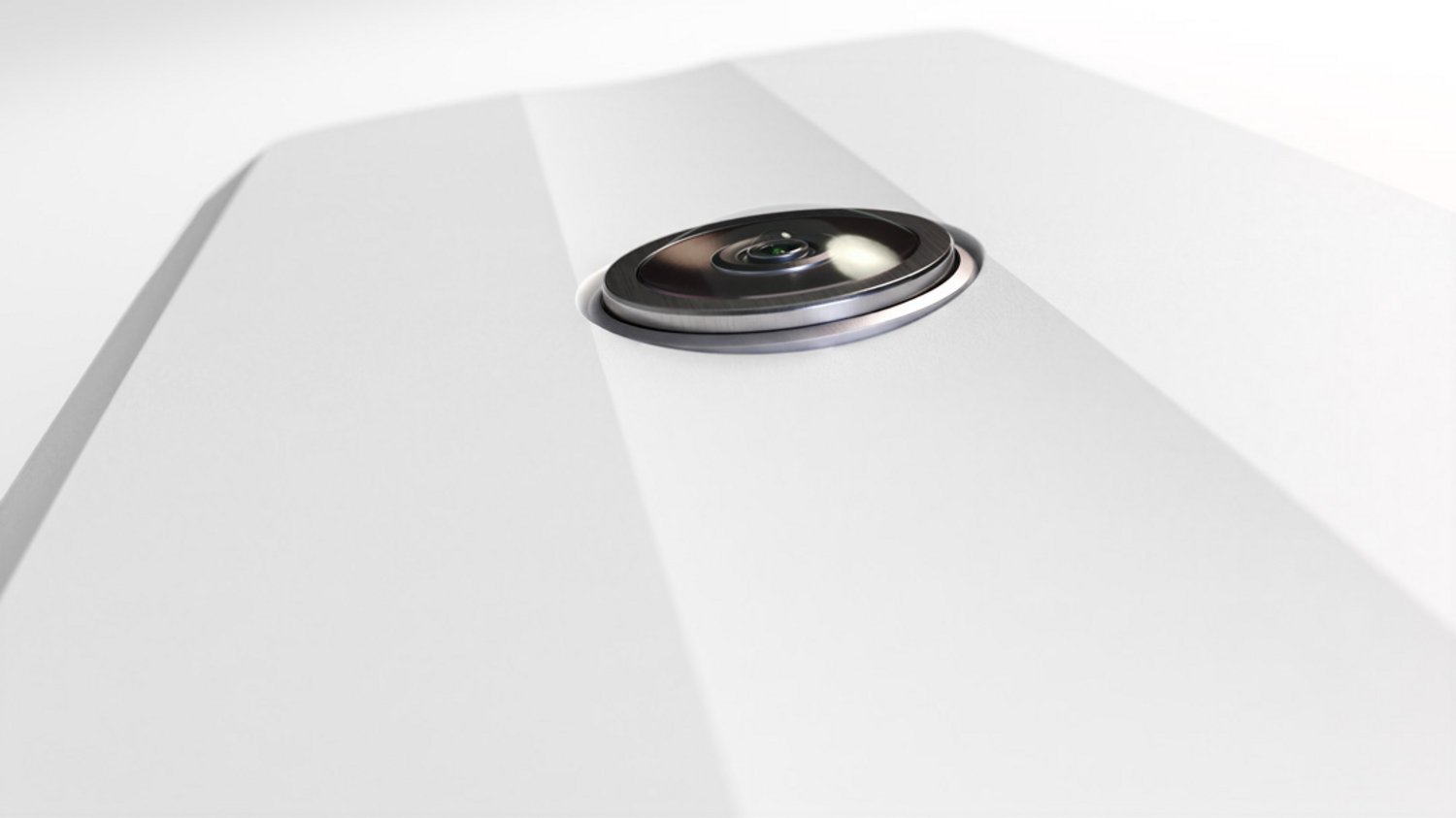 Xovis APF sensor close-up highlighting integrated ultra-wide camera lens