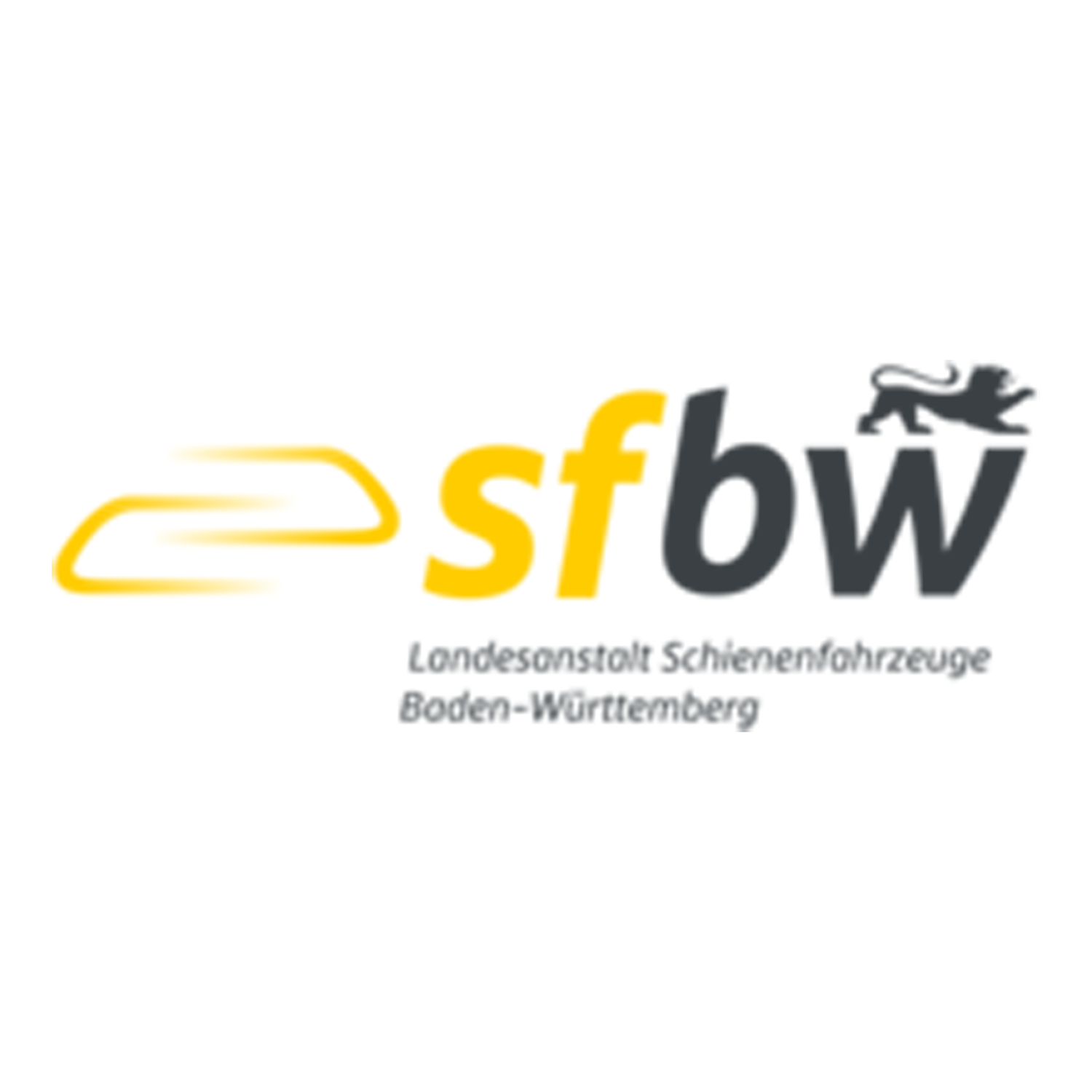 SFBW logo with stylized train icon and German railway authority text